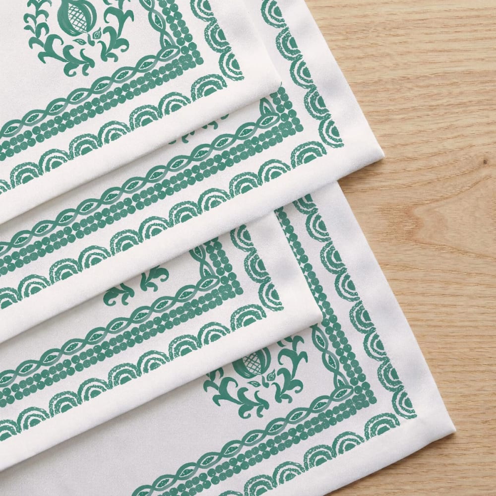 Lot de 4 serviettes en coton 45x45 cm
