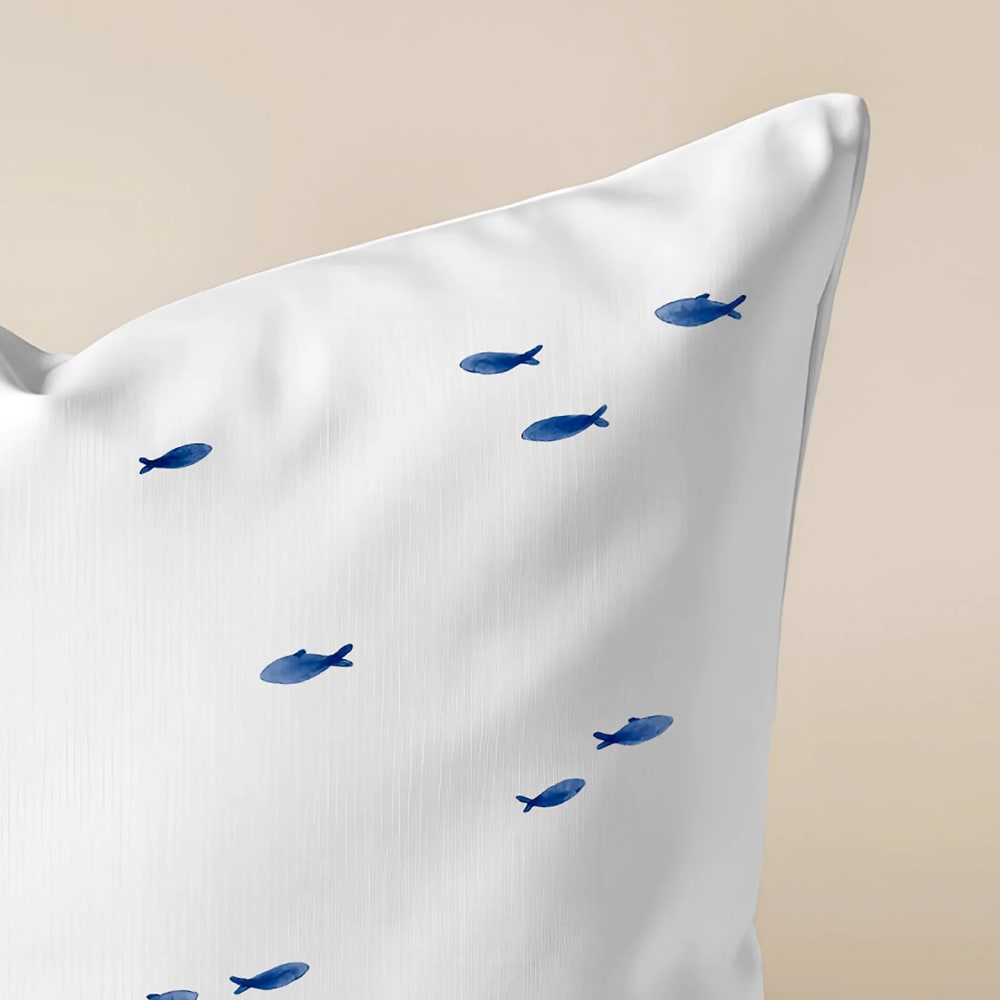 Wasserdichter Kissenbezug weiß 45x45 cm - Maisons Du Monde