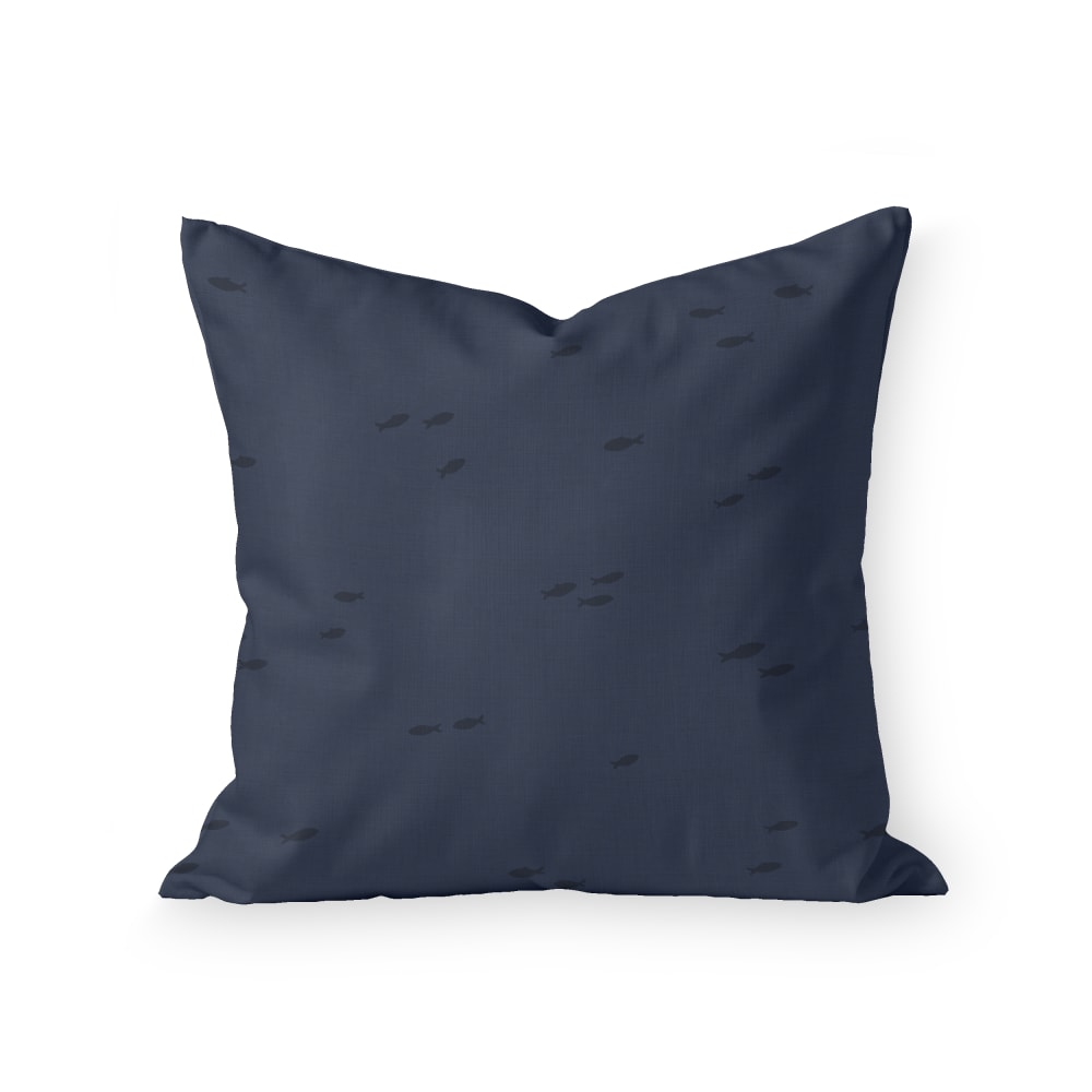 Muare Home Wasserdichter Kissenbezug marineblau 45x45 cm - Pes - Polyester