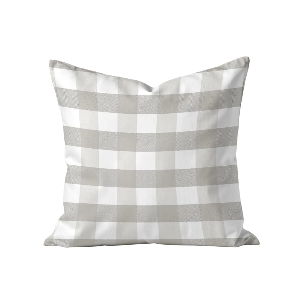 Muare Home Wasserdichter Kissenbezug grau und weiß 45x45 cm - Pes - Polyester