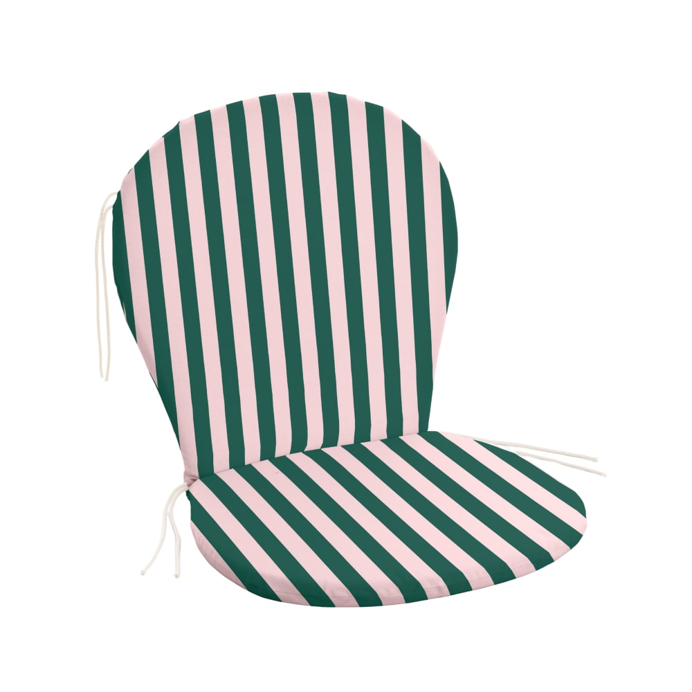 Coussin pour chaise d’extérieur imperméable rose et mousse 93x47x5 cm