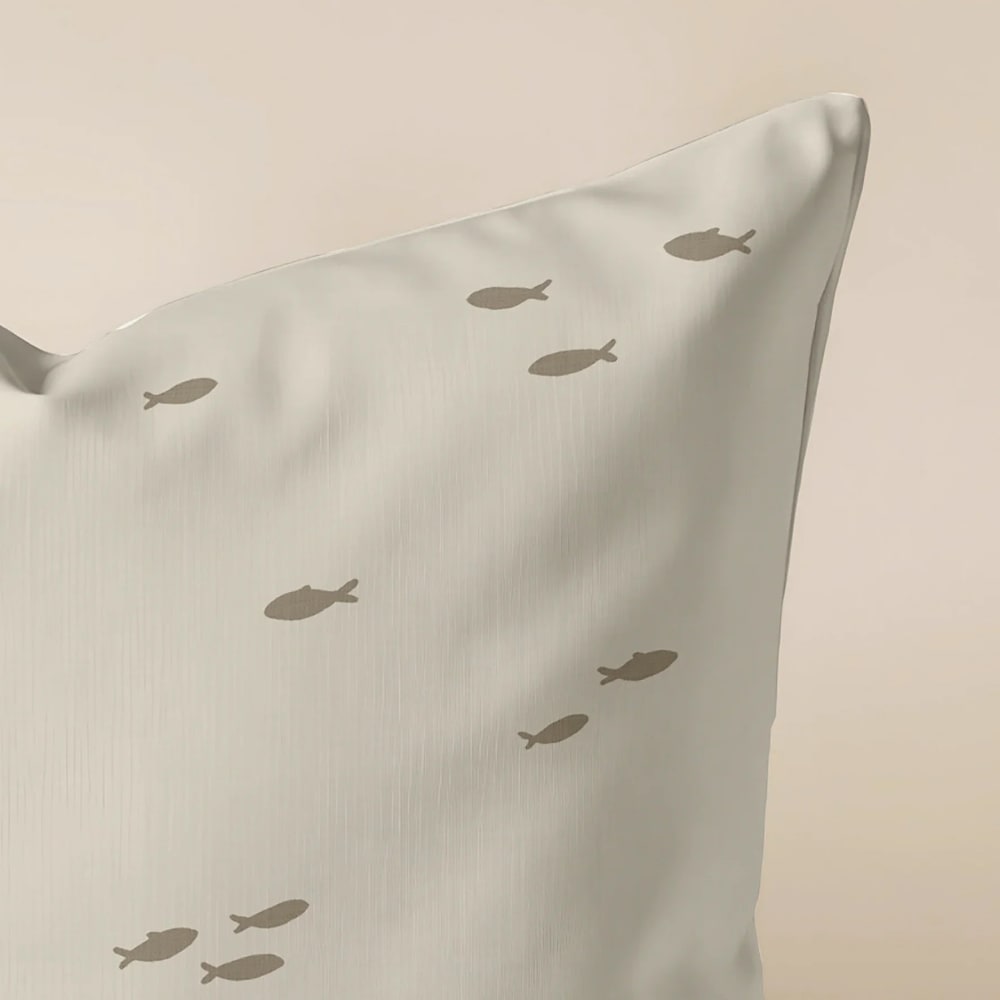 Wasserdichter Kissenbezug beige 45x45 cm - Maisons Du Monde