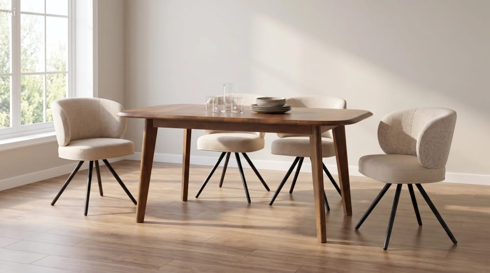 Massivholz-Tisch aus Mangoholz 160 x 90 cm - Maisons Du Monde