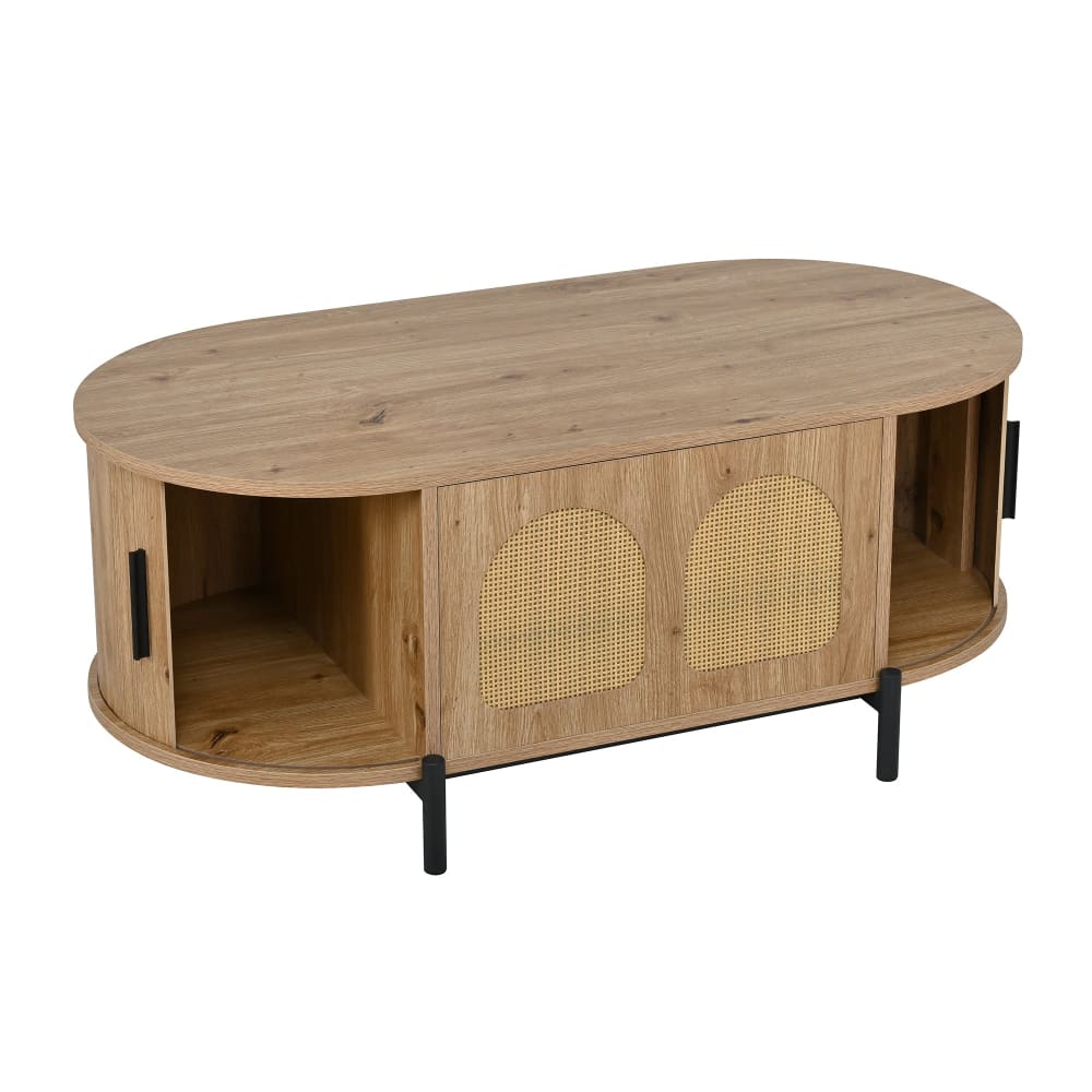 Table basse ovale effet