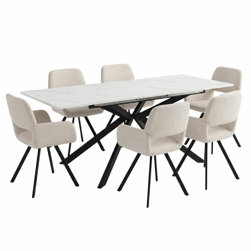 Ensemble table à manger - marbre
