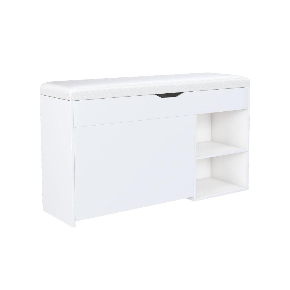 Banc à chaussures blanc - coussin