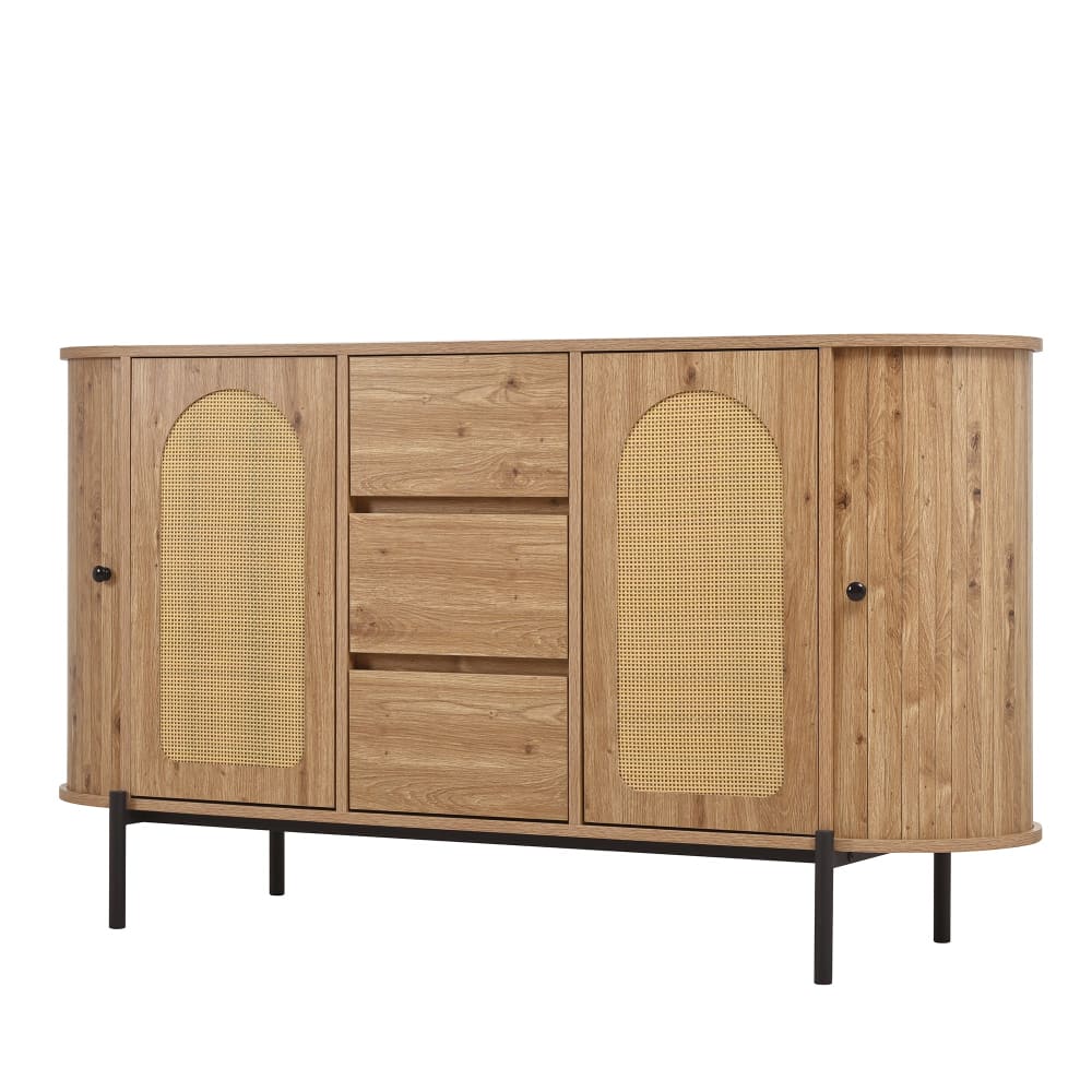 buffet effet bois 2 portes