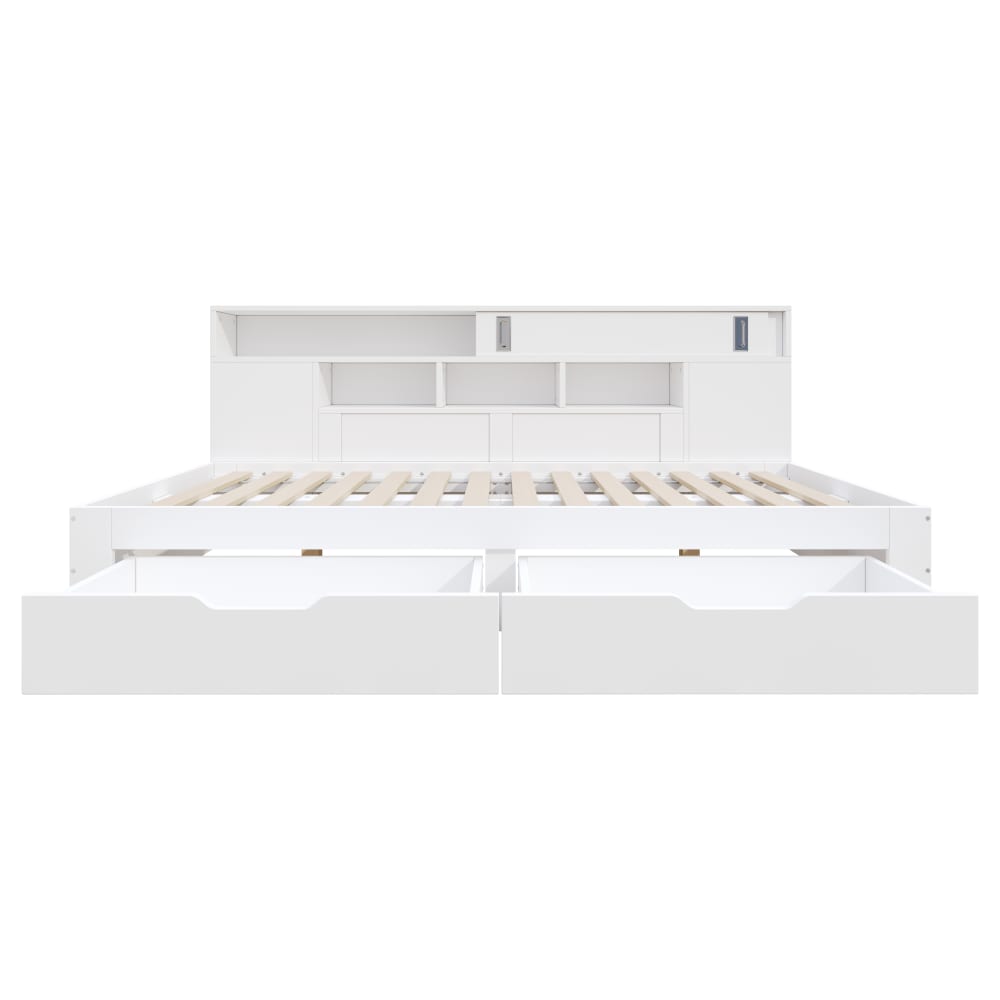 Lit jour enfant en bois - tiroirs