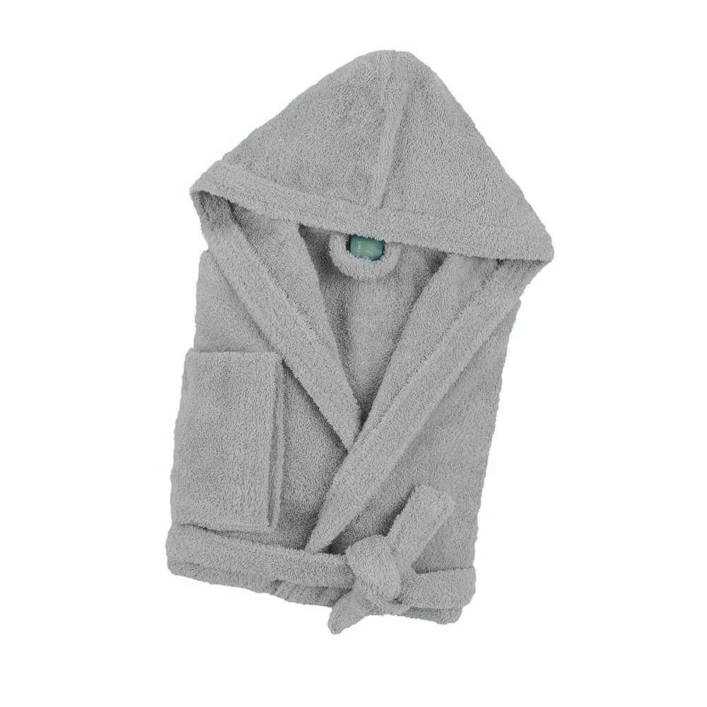 Peignoir mixte coton bouclette à capuche cocooning