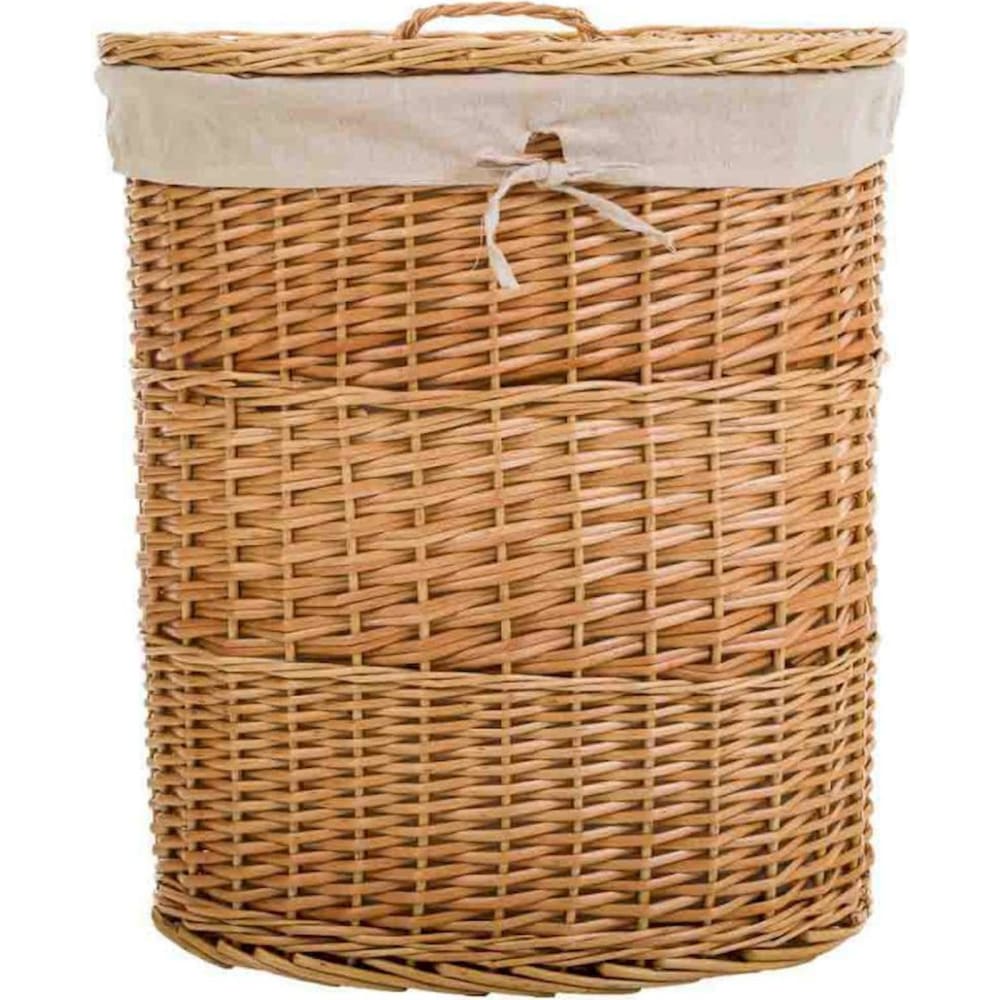 Panier à linge en osier, rectangulaire — vue 3
