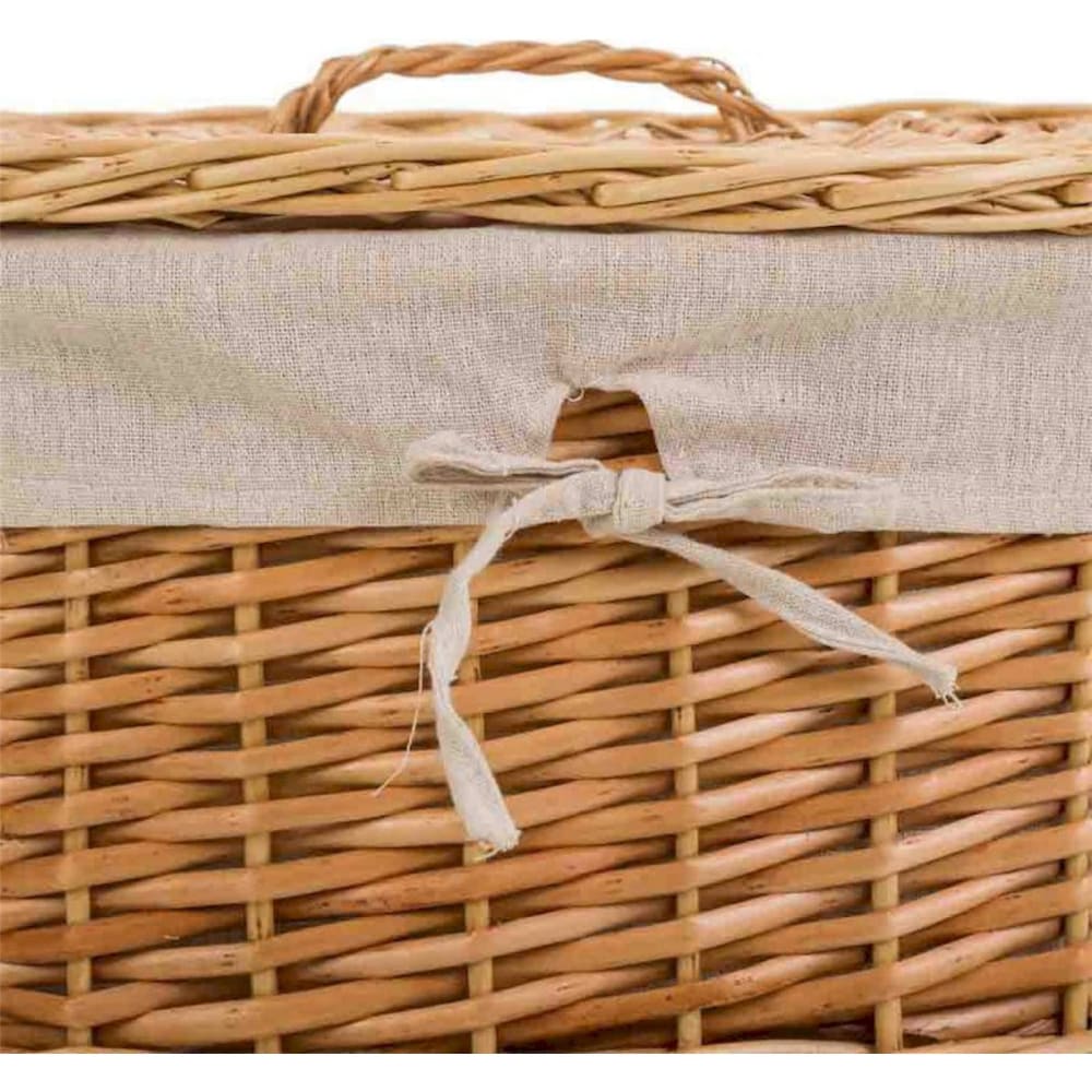 Panier à linge en osier, rectangulaire — vue 4