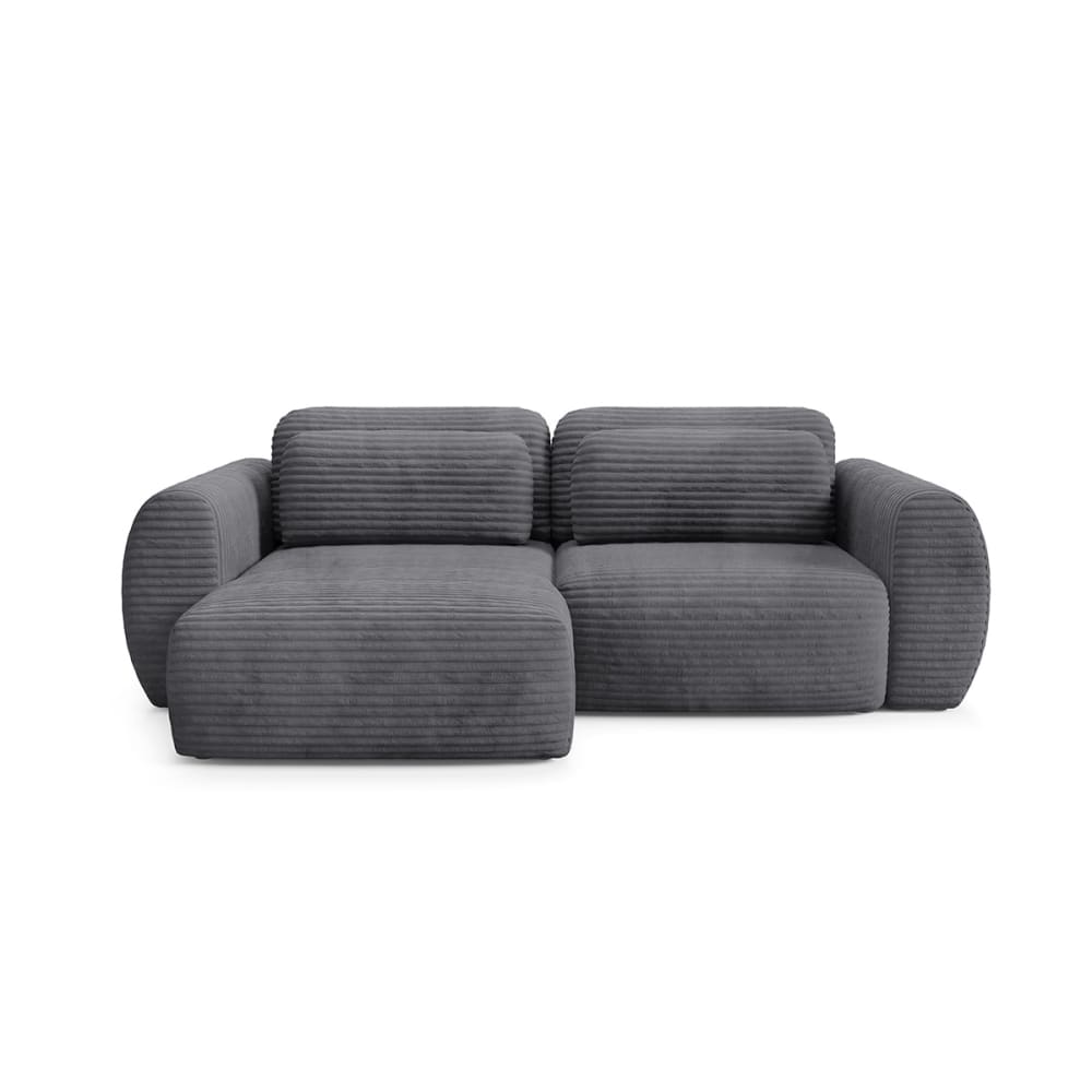Canapé d'angle réversible - convertible gris