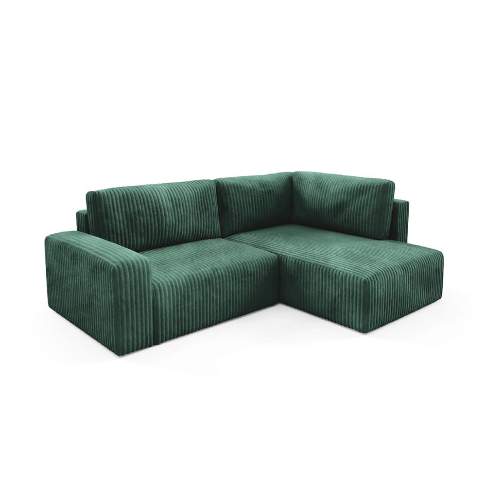 Canapé d'angle droit convertible bois de pin vert Canapé d'angle droit convertible bois de pin vert