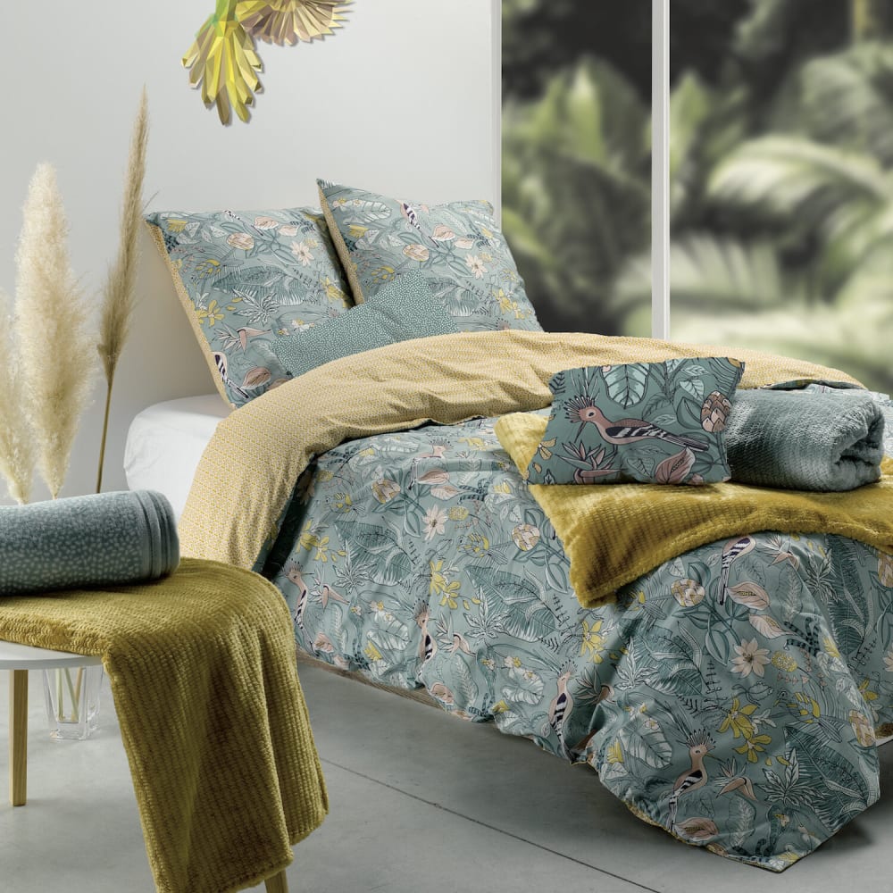 Coussin déco coton à motifs 40x40 cm