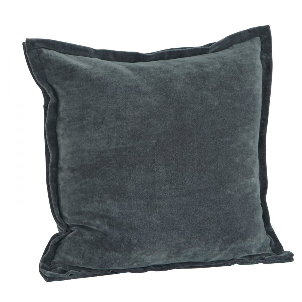 Housse de coussin en velours à rebord Housse de coussin en velours à rebord