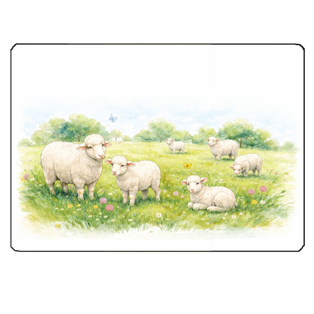 Planche à découper verre moutons l28