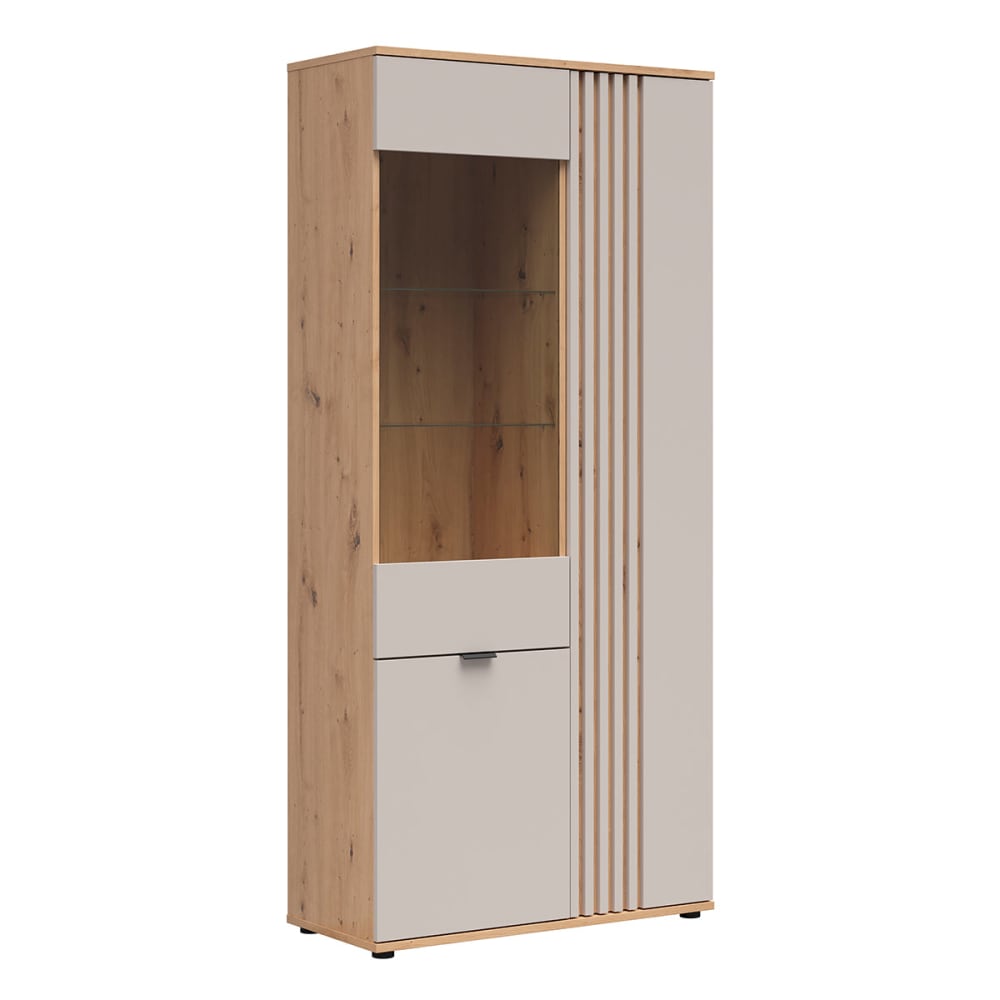 Vaisselier 3 portes beige