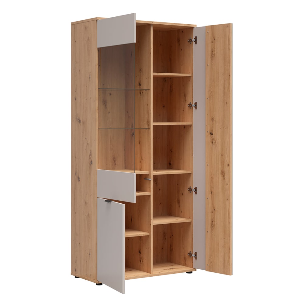 Geschirrschrank mit 3 Türen, Kaschmir, 90.5cm - Maisons Du Monde