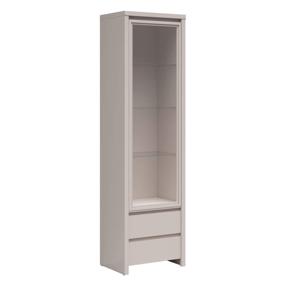 vitrine 1 porte 2 tiroirs
