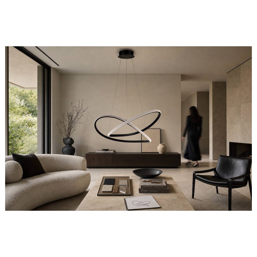 Suspension design à anneaux en métal — vue 3