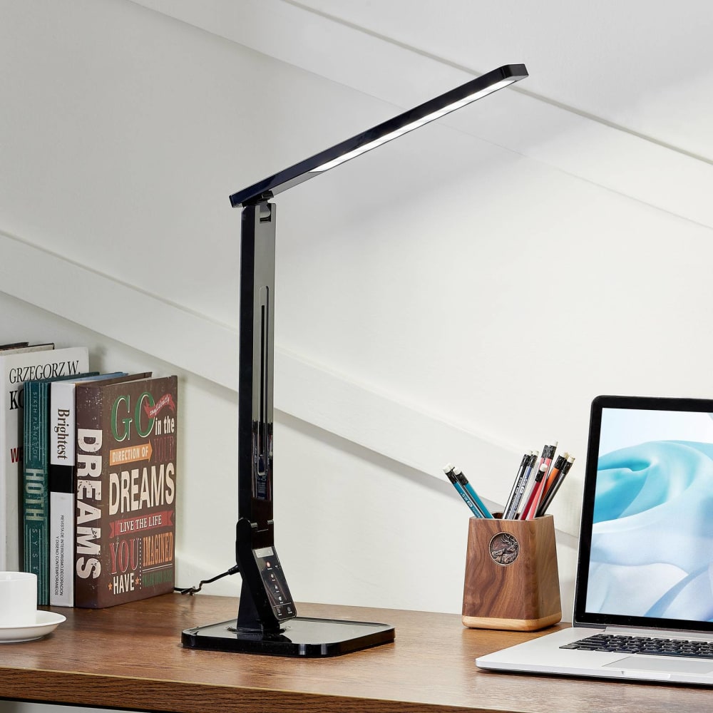 Lampe à poser en plastique noir — vue 4