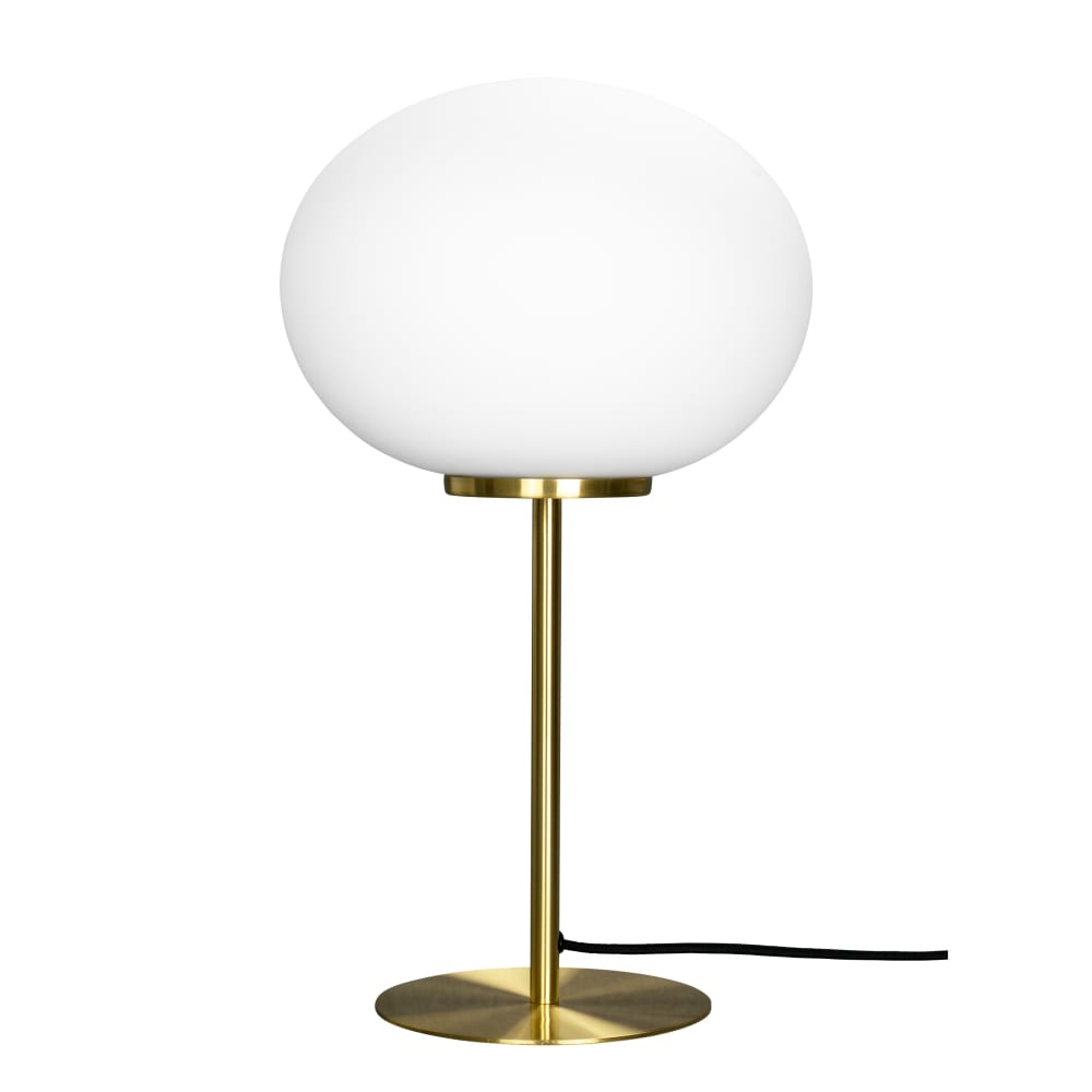 Lampe à poser verre - laiton