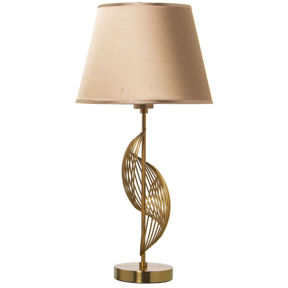 Lampe à poser ronde métal doré 30x30x62cm — vue 3