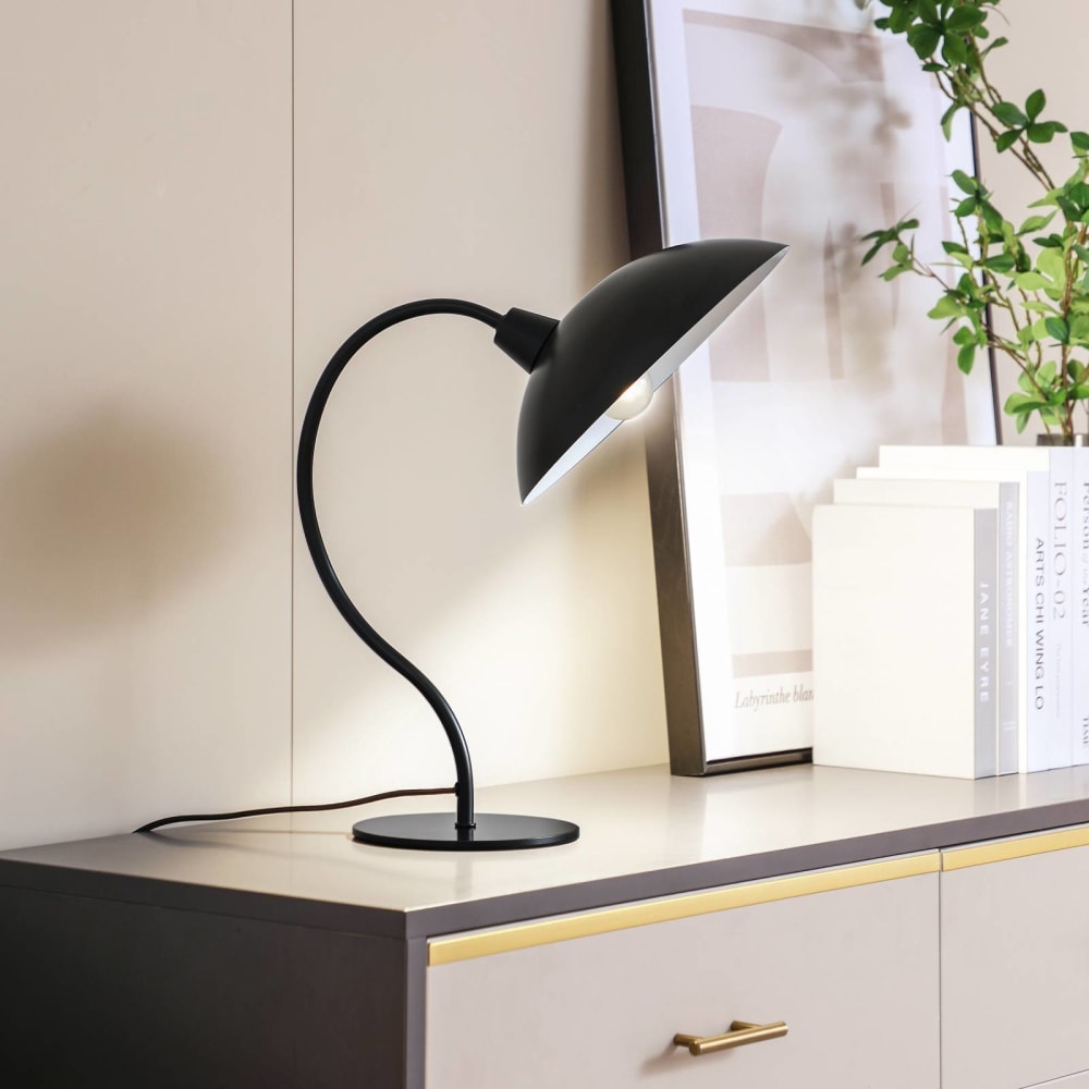 Lampe à poser en métal noir — vue 3