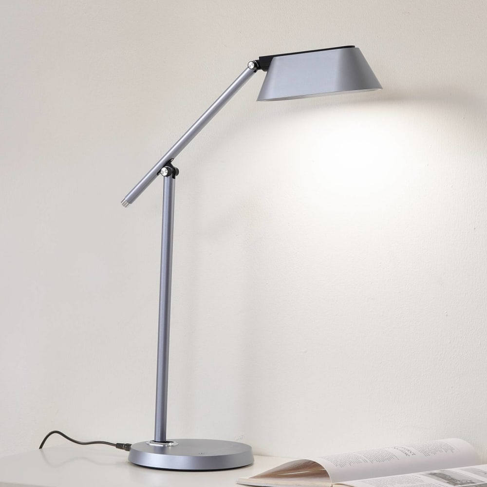 Lampe à poser en plastique gris — vue 3