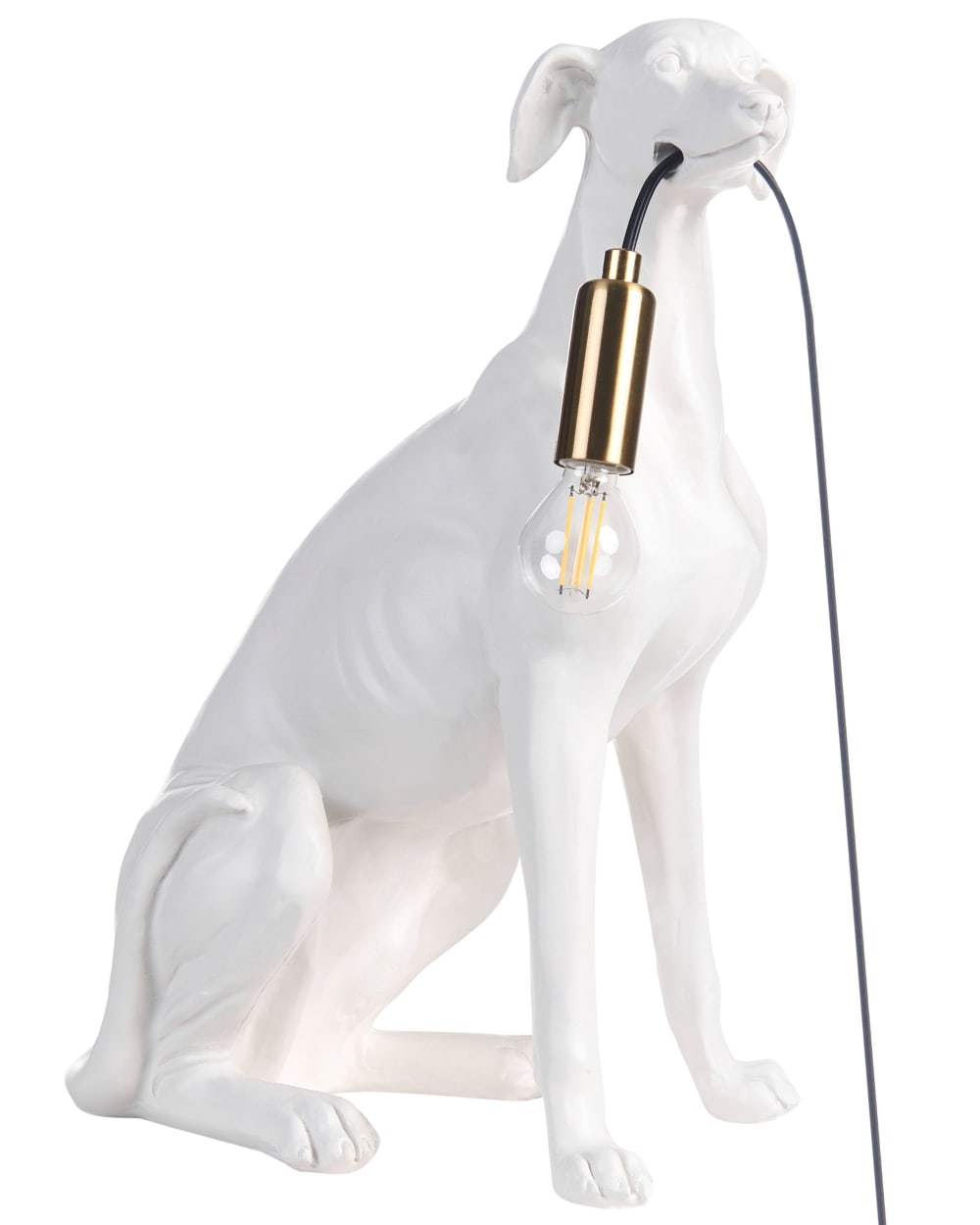 Beliani Tischleuchte aus Kunststoff 44cm, weiß style classic chic - -
