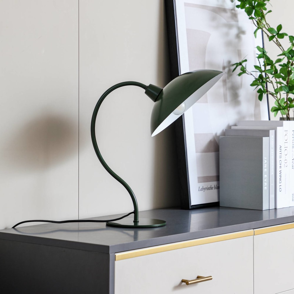 Lampe à poser en métal vert — vue 3