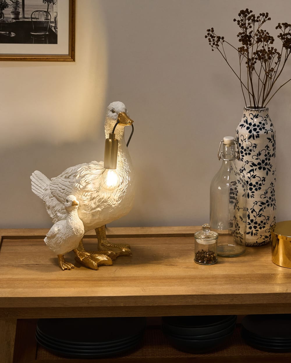 Lampe à poser canard blanc — vue 3