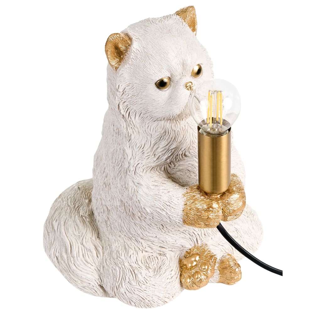 Lampe à poser chat blanc — vue 4
