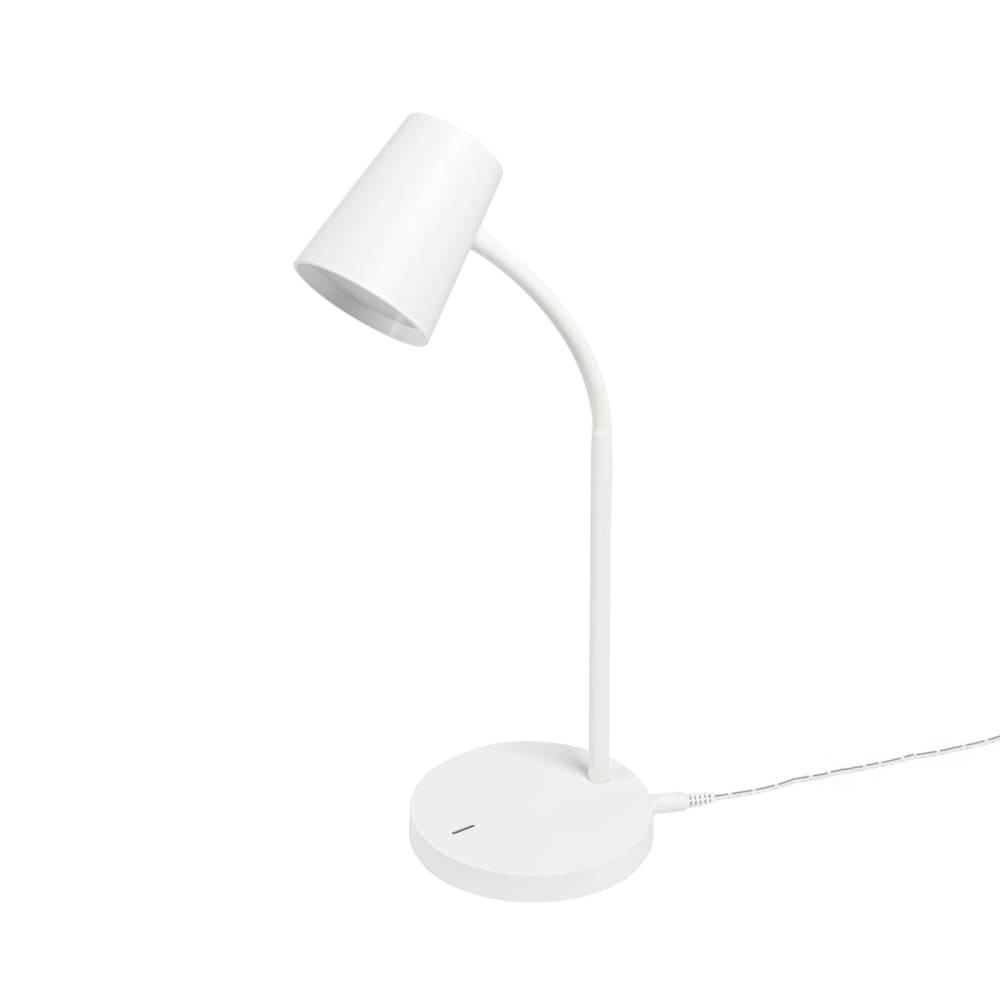 Lampe à poser en plastique blanc Lampe à poser en plastique blanc