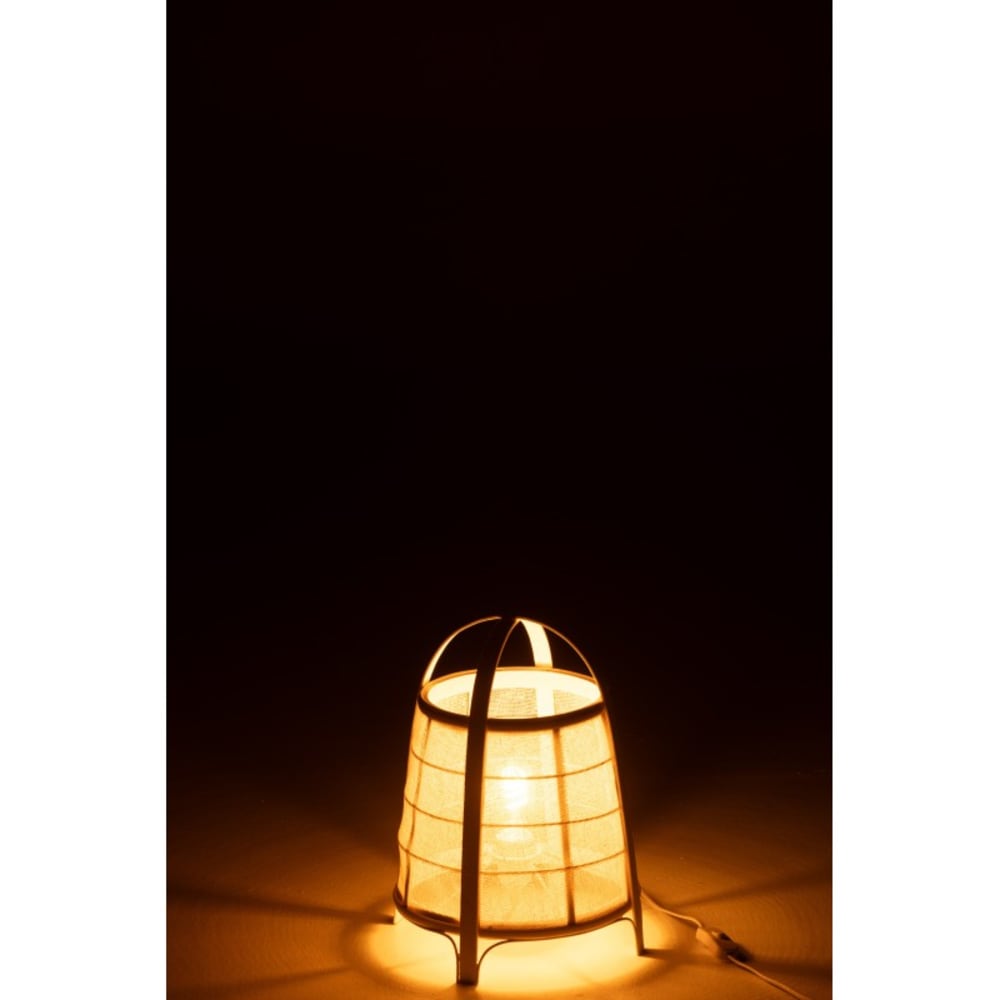 Lampe à poser en tissu noir 26x26x35 cm — vue 3