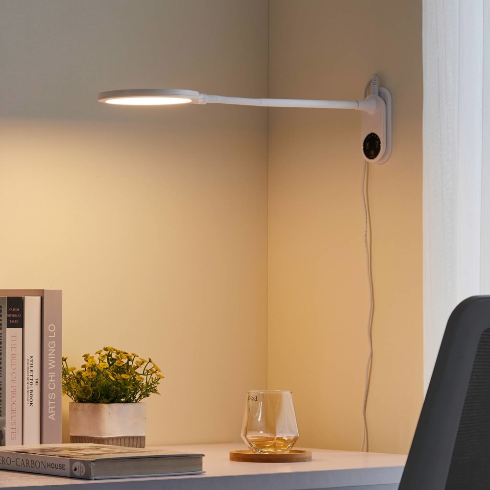 Lindby LED Tischlampe aus Kunststoff, weiß style modern - Pvc - Polyvinlychlorid