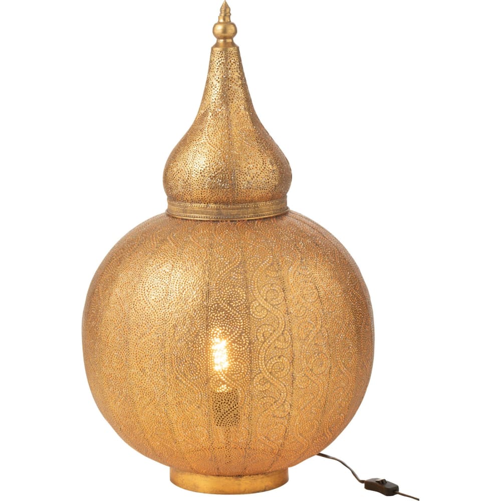 Lampe à poser orientale en métal ajouré — vue 4