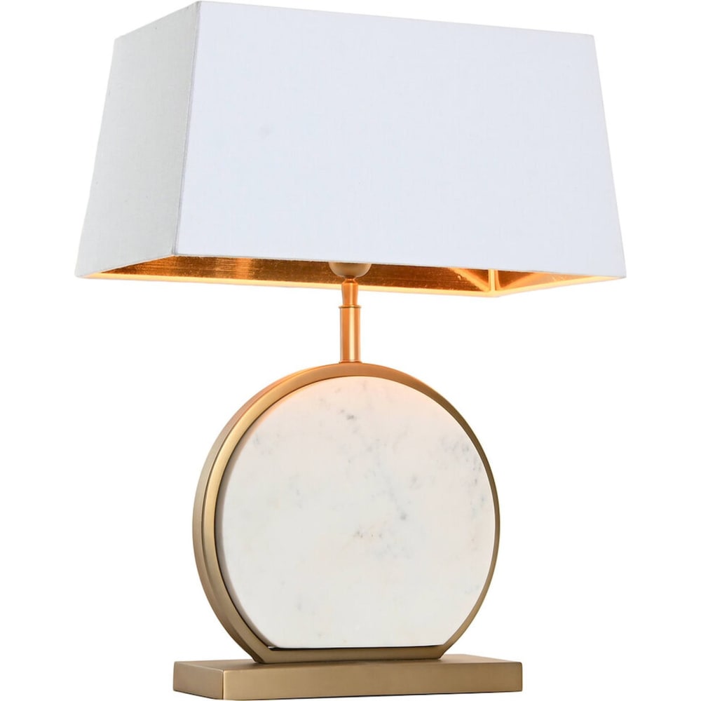 Lampe à poser en acier et marbre — vue 3