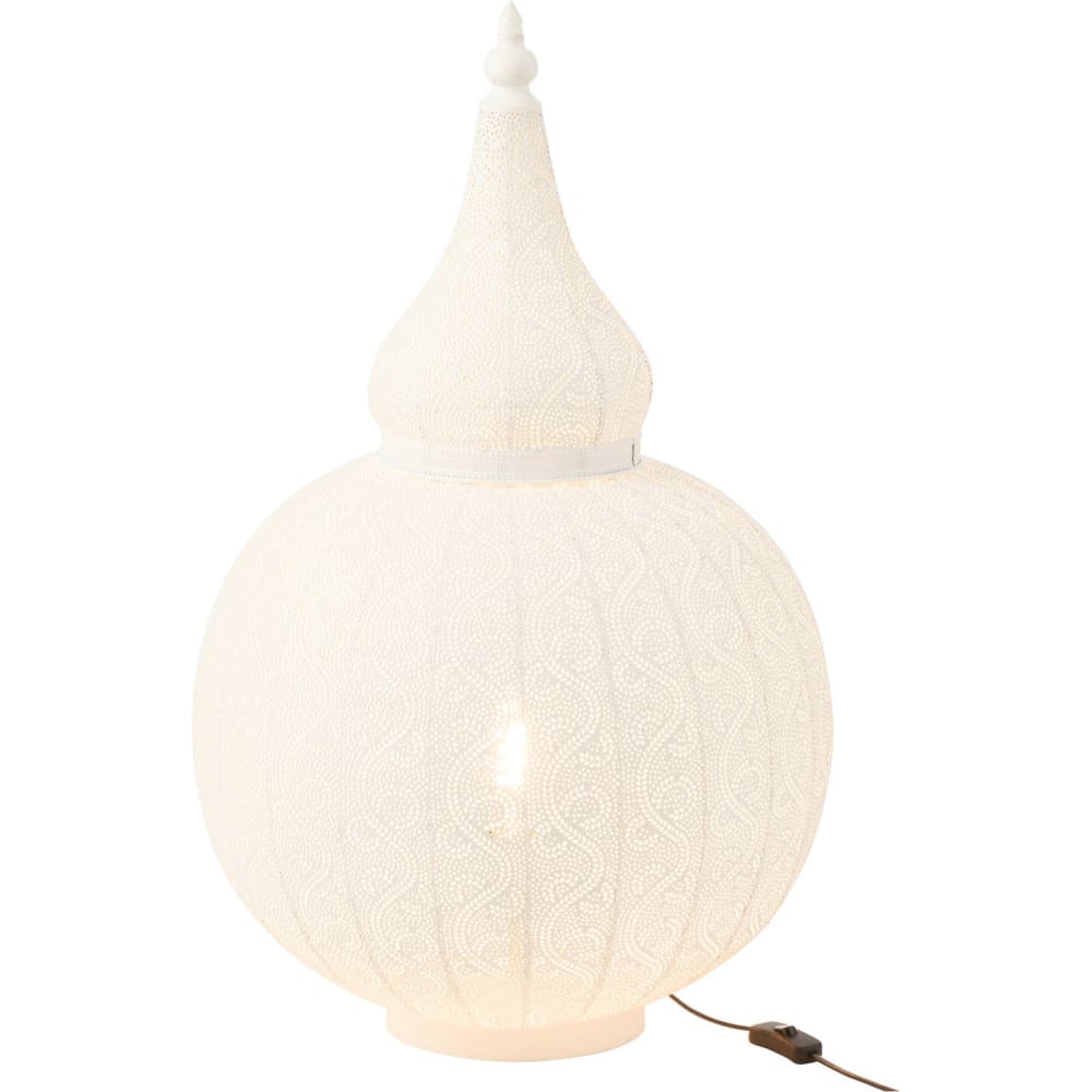 Lampe à poser orientale en métal ajouré — vue 4