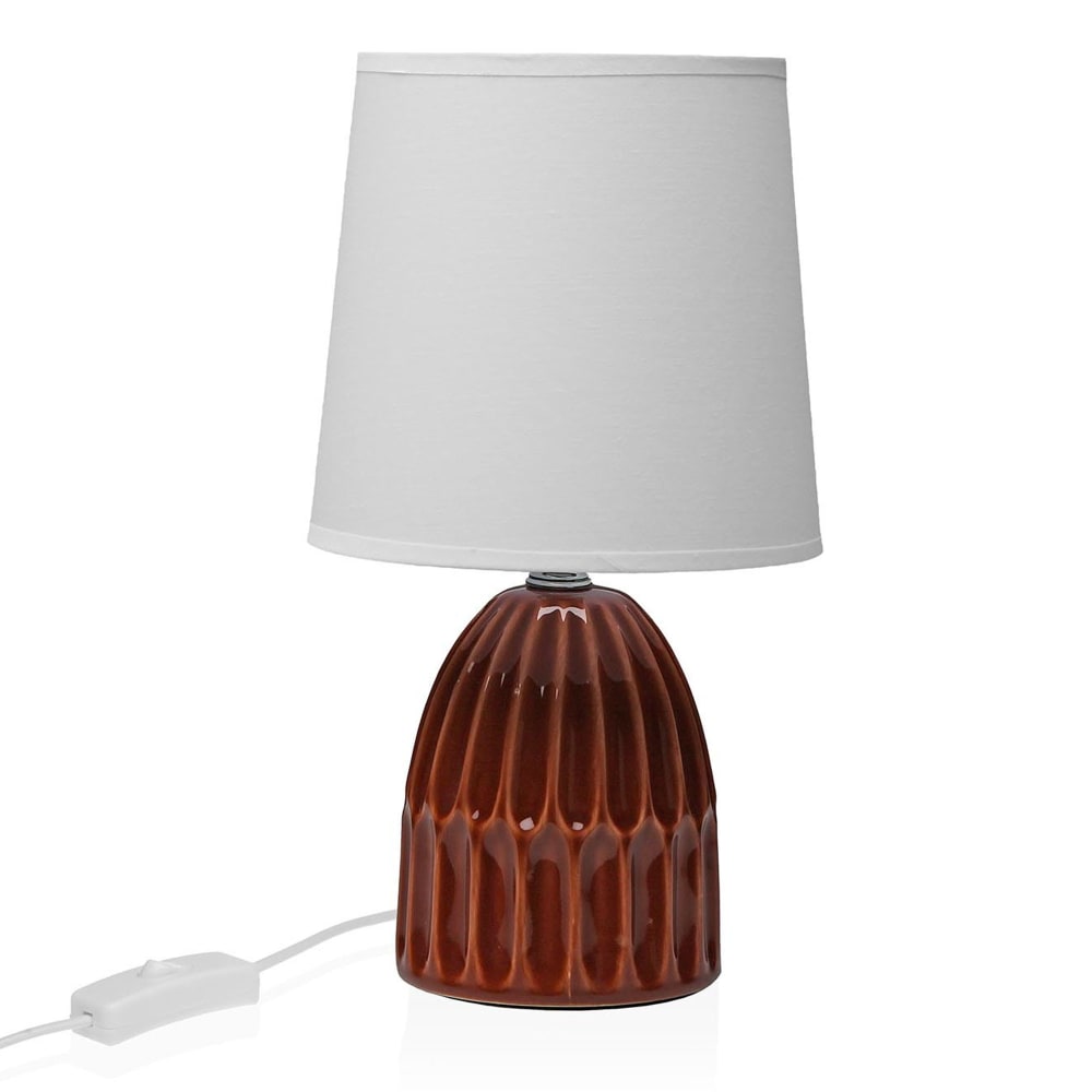 Lampe à poser en céramique terracotta 16x16x29cm