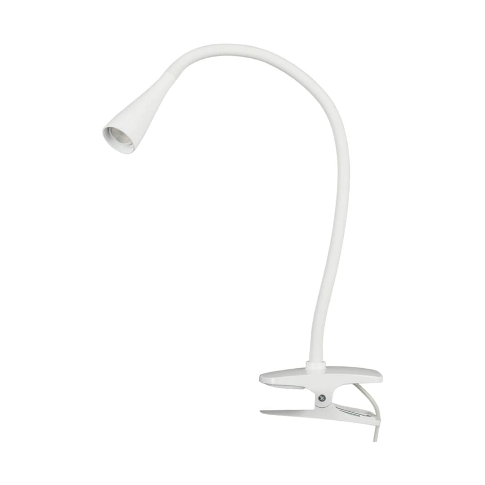 Lampe à pince en métal blanc Lampe à pince en métal blanc
