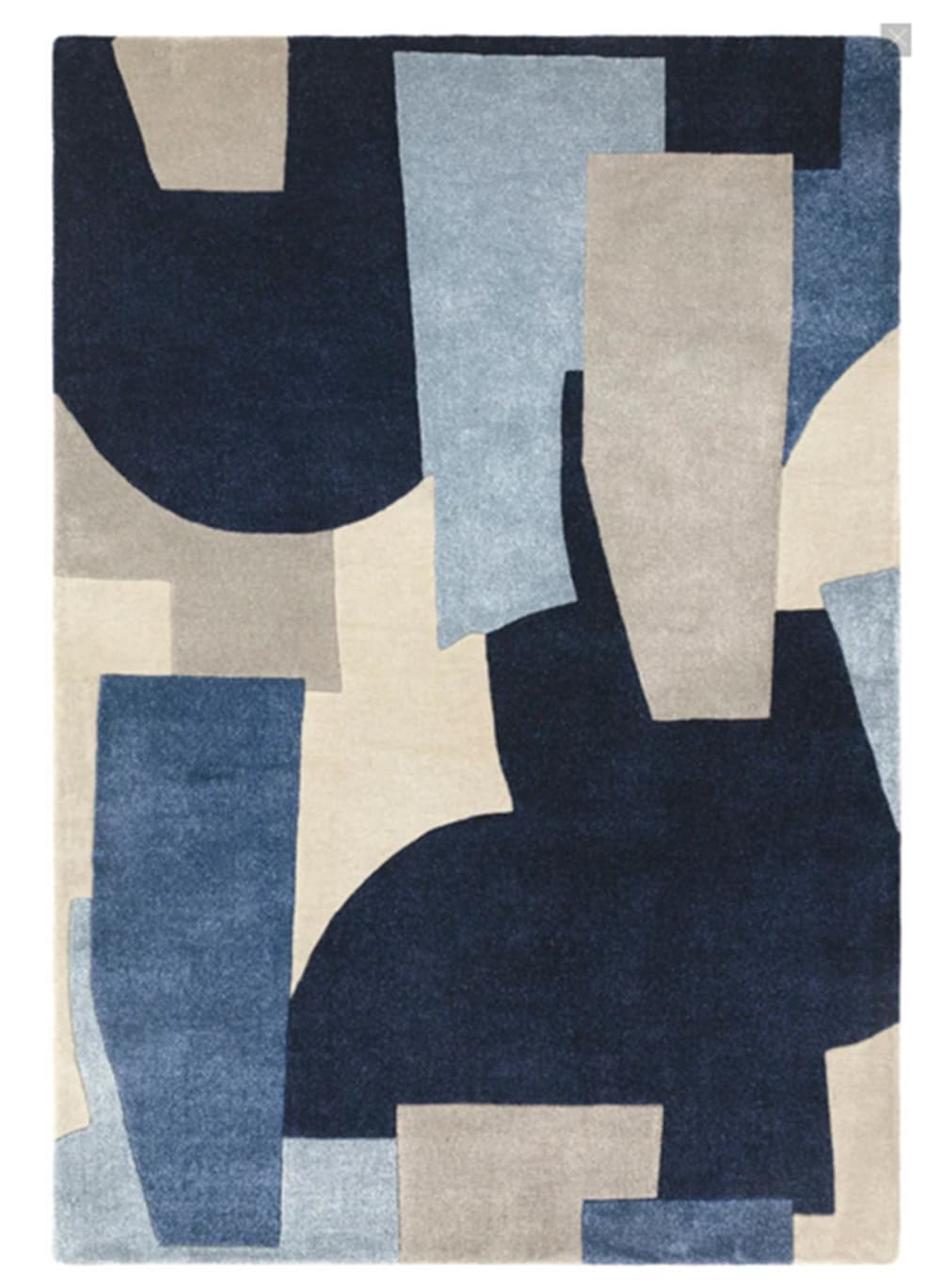 Moderner Design-Wohnzimmerteppich blau 200x290 cm - Maisons Du