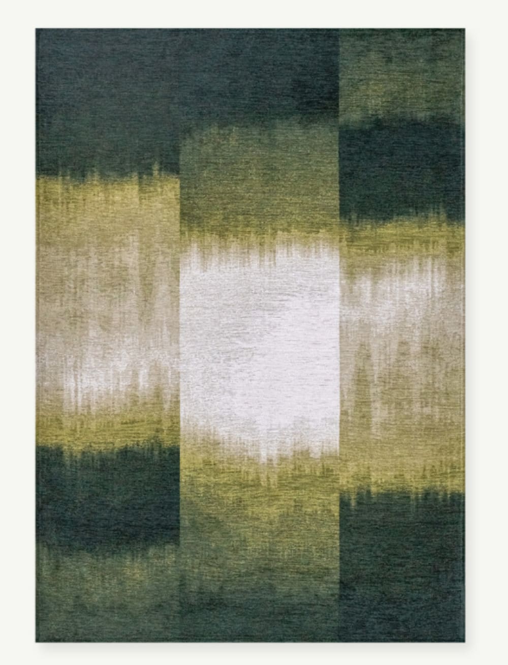 Moderner flachgewebter Teppich NAGOYA Grün 140x200 cm - Maisons