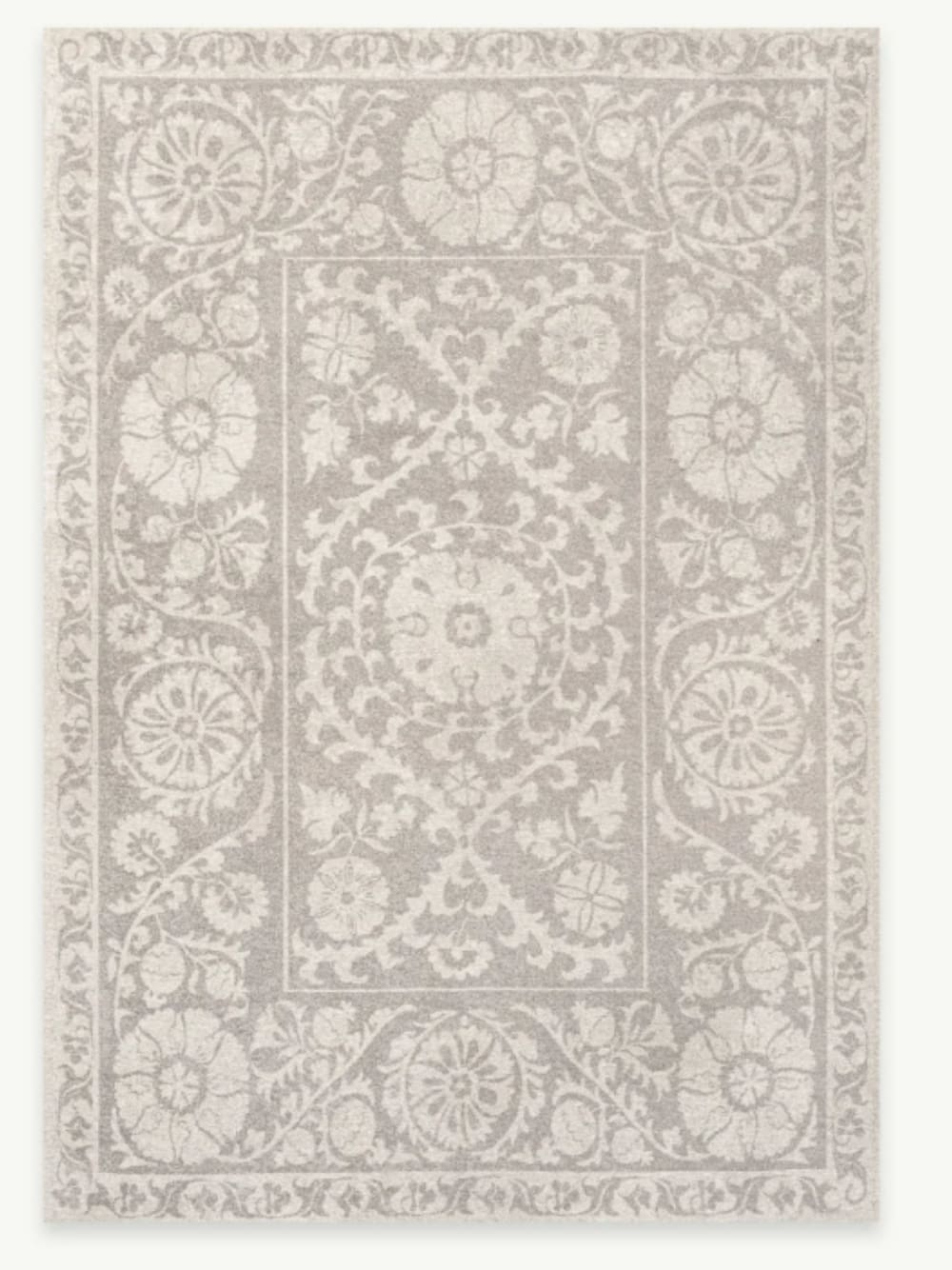 Flachgewebter Orient-Teppich TABRY Grau 280x390 cm - Maisons Du
