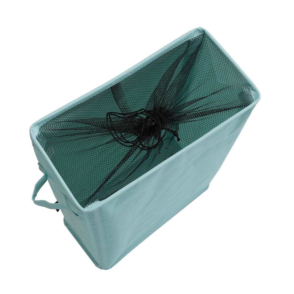 Corbeille à linge en polyester bleu — vue 3