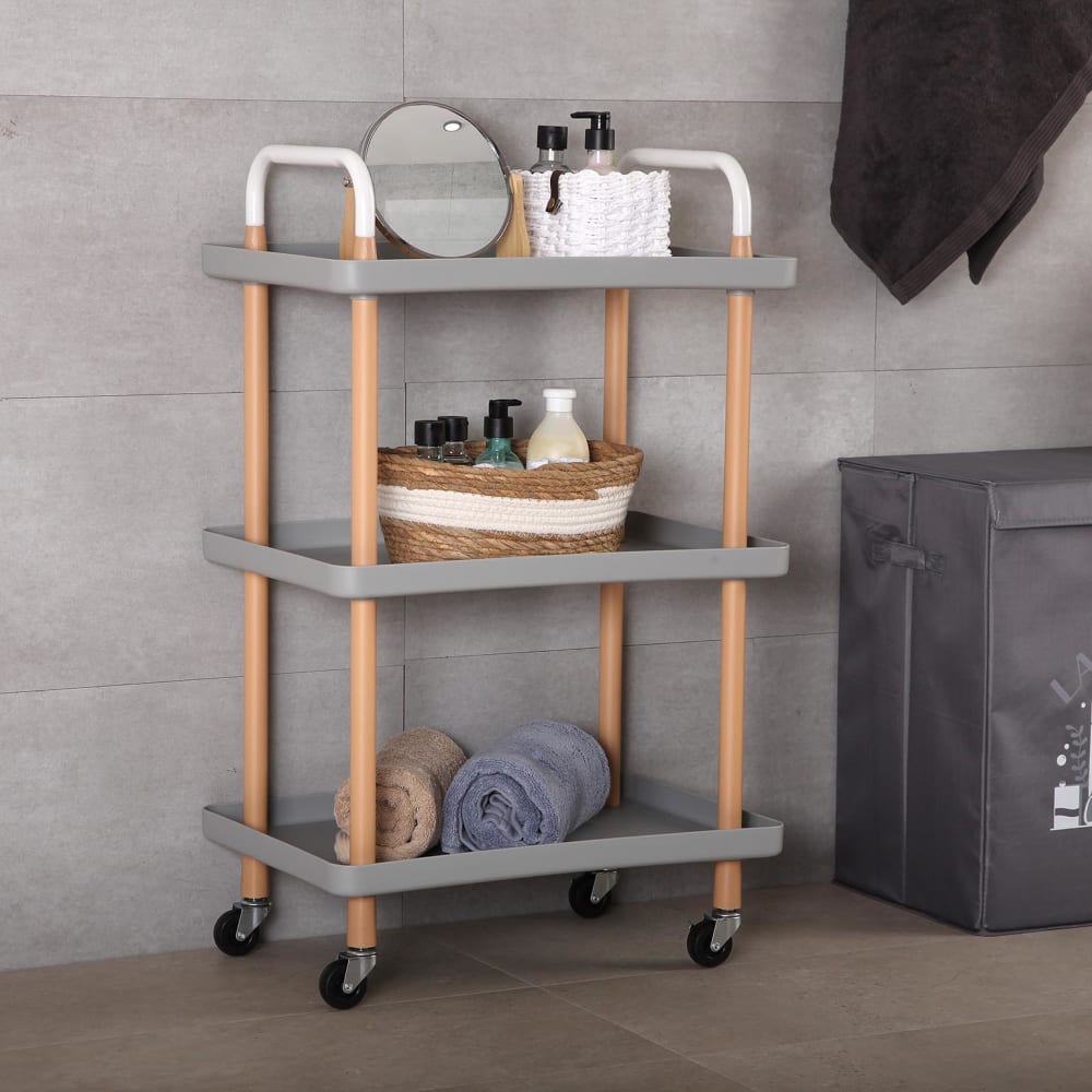 Wäschekorb aus polyester, dunkelgrau - Maisons Du Monde