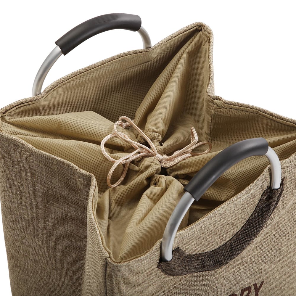 Wäschekorb aus polyester, beige - Maisons Du Monde