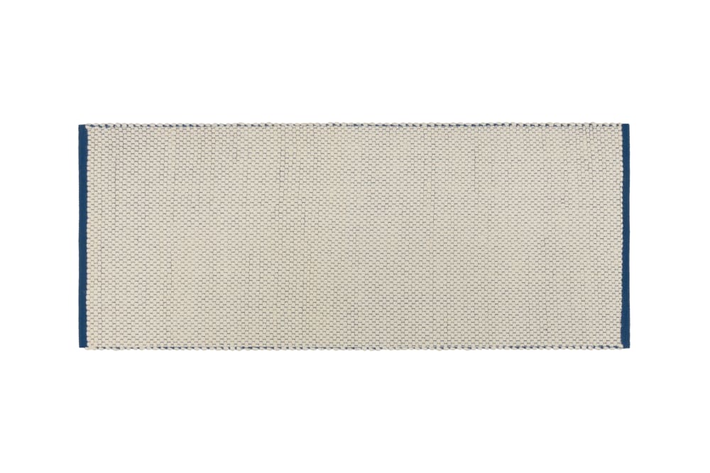 Noo.ma, tapis handloom, - bleu