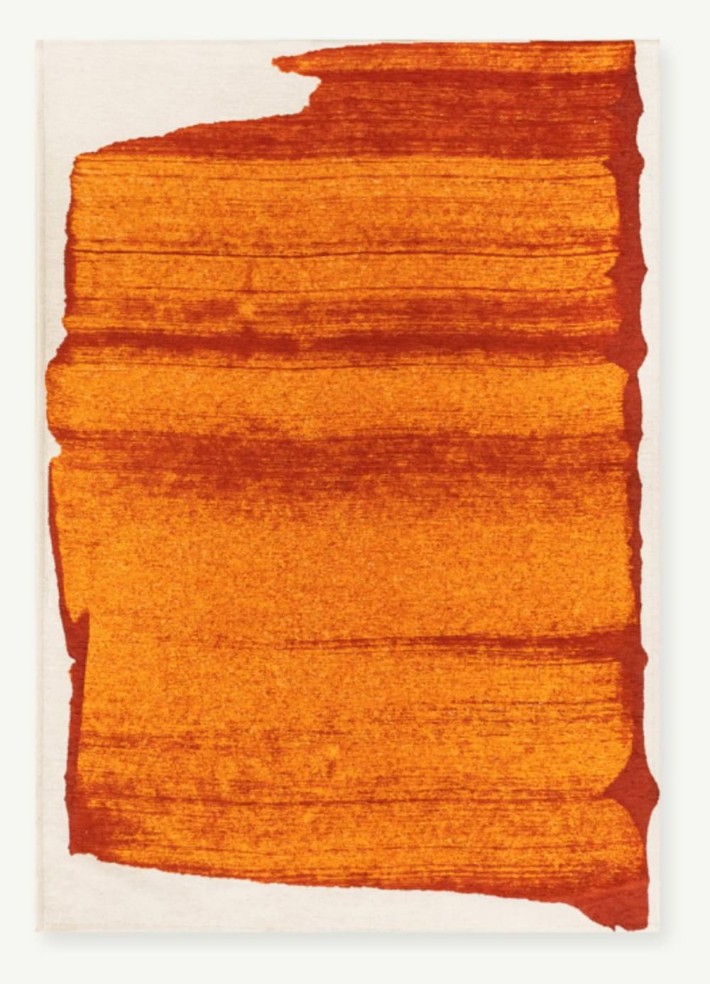 Moderner flachgewebter Teppich BROOM Orange 080x150 cm - Maisons