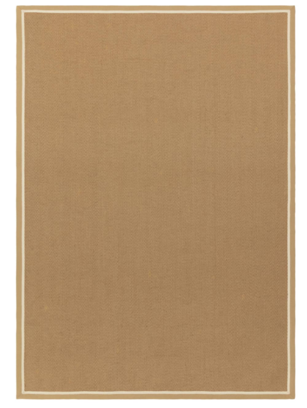 Moderner Jute-Teppich für Wohnzimmer DORO Beige 045x120 cm -